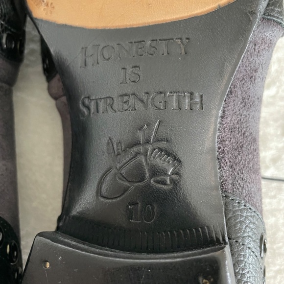 John Fluevog Virtue Pound Lace-Up Derby Wingtip Men’s Shoes Size 10. - Picture 6 of 8